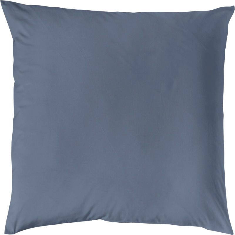 MAKO-SATIN KISSENBEZUG AUS 100% BAUMWOLLE | FARBE DENIM| 80 X 80 CM