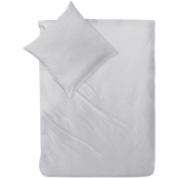 Mako-Satin Bettwäsche aus 100% Baumwolle | Farbe Silber Hellgrau |