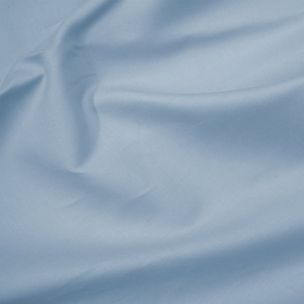 Mako-Satin Kissenbezug aus 100% Baumwolle | Farbe Rauchblau| 40 x 80 cm