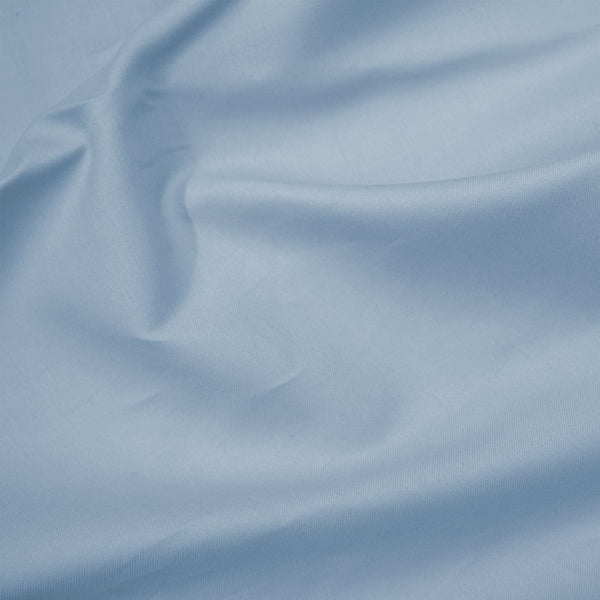 MAKO-SATIN KISSENBEZUG AUS 100% BAUMWOLLE | FARBE RAUCHBLAU| 80 X 80 CM