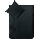 Mako-Satin Bettwäsche aus 100% Baumwolle | Farbe Schwarz |