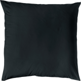 MAKO-SATIN KISSENBEZUG AUS 100% BAUMWOLLE | FARBE SCHWARZ | 80 X 80 CM