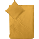 Mako-Satin Bettwäsche aus 100% Baumwolle | Farbe Senf Gelb|