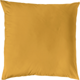 MAKO-SATIN KISSENBEZUG AUS 100% BAUMWOLLE | FARBE SENF|