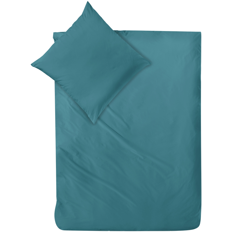 Mako-Satin Bettwäsche aus 100% Baumwolle | Farbe Smaragd Türkis |
