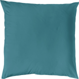 MAKO-SATIN KISSENBEZUG AUS 100% BAUMWOLLE | FARBE SMARAGD| 80 X 80 CM