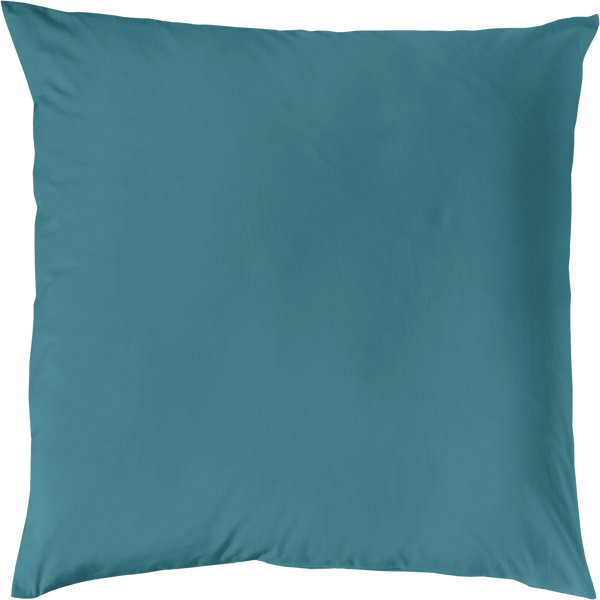 MAKO-SATIN KISSENBEZUG AUS 100% BAUMWOLLE | FARBE SMARAGD| 80 X 80 CM