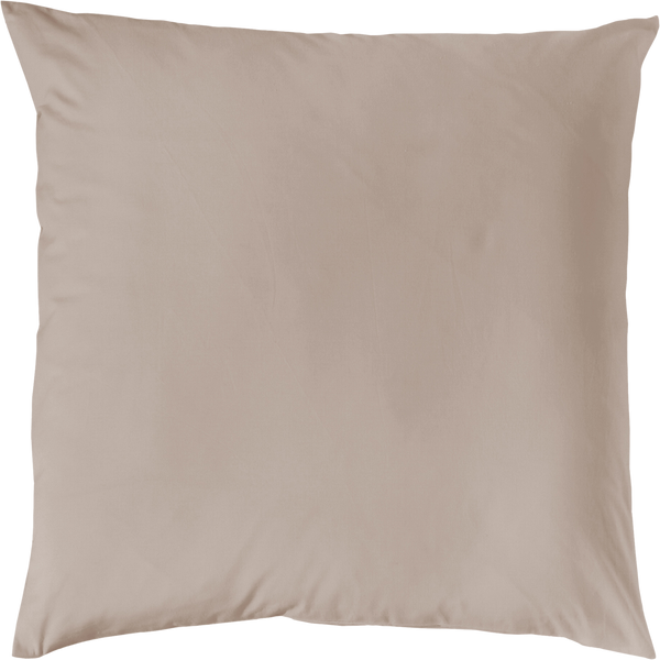 MAKO-SATIN KISSENBEZUG AUS 100% BAUMWOLLE | FARBE TAUPE