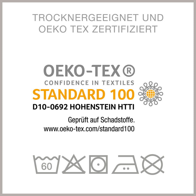 Mako-Satin Kissenbezug aus 100% Baumwolle | Farbe Weiß | 40 x 80 cm