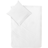 Mako-Satin Bettwäsche aus 100% Baumwolle | Farbe Weiß|