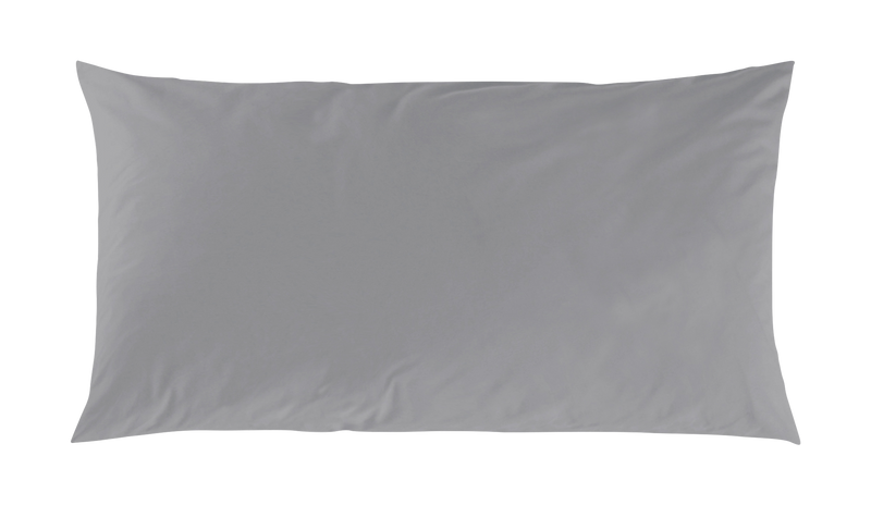 Mako-Satin Kissenbezug aus 100% Baumwolle | Farbe Graphit | 40 x 80 cm