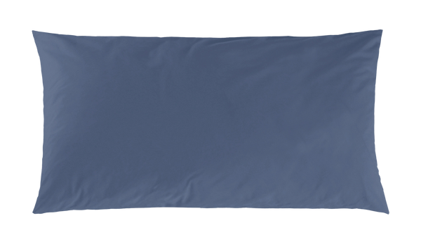 Mako-Satin Kissenbezug aus 100% Baumwolle | Farbe Denim | 40 x 80 cm