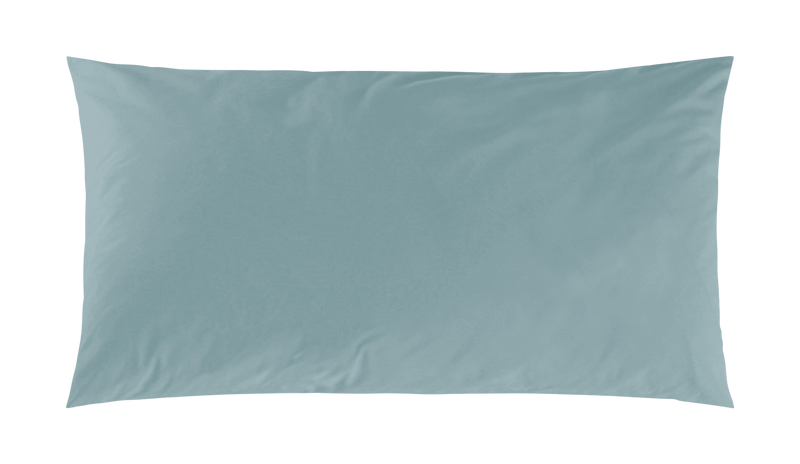 Mako-Satin Kissenbezug aus 100% Baumwolle | Farbe Graugrün | 40 x 80 cm