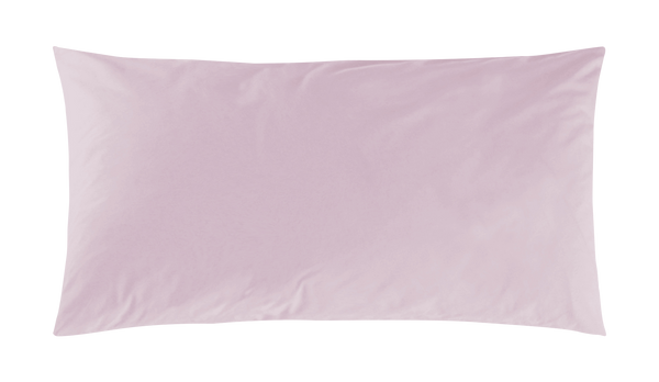 Mako-Satin Kissenbezug aus 100% Baumwolle | Farbe Puder | 40 x 80 cm