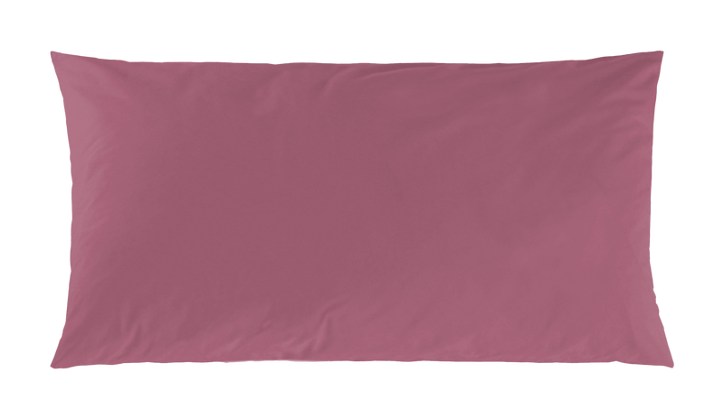 Mako-Satin Kissenbezug aus 100% Baumwolle | Farbe Rosenholz| 40 x 80 cm