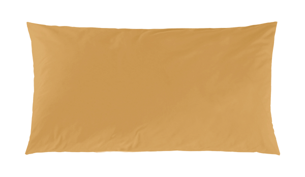 Mako-Satin Kissenbezug aus 100% Baumwolle | Farbe Senf | 40 x 80 cm