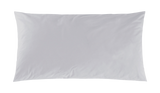 Mako-Satin Kissenbezug aus 100% Baumwolle | Farbe Silber | 40 x 80 cm