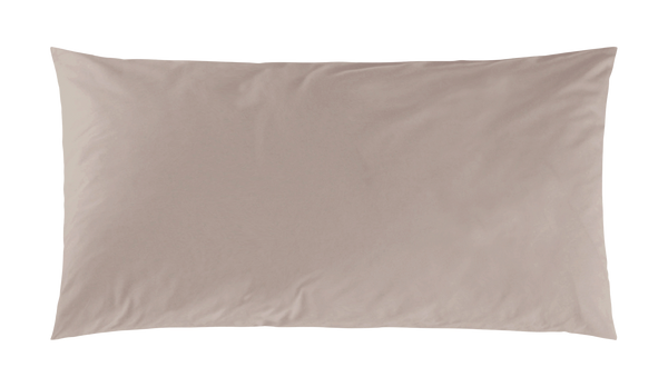 Mako-Satin Kissenbezug aus 100% Baumwolle | Farbe Taupe | 40 x 80 cm