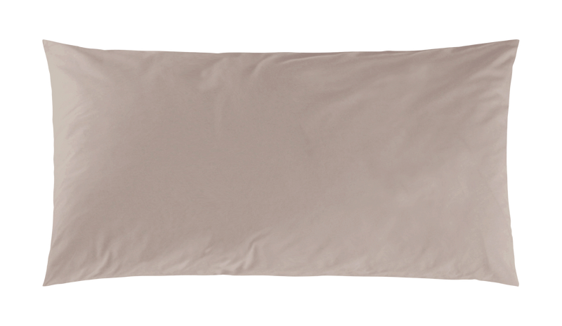 Mako-Satin Kissenbezug aus 100% Baumwolle | Farbe Taupe | 40 x 80 cm