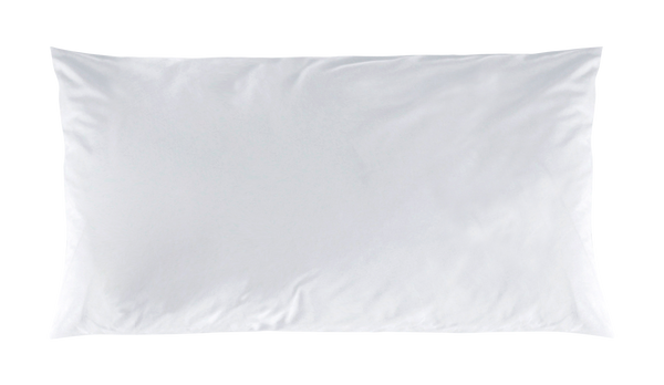 Mako-Satin Kissenbezug aus 100% Baumwolle | Farbe Weiß | 40 x 80 cm